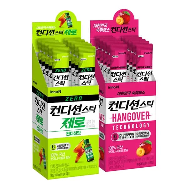 이노엔 컨디션스틱 제로 컨디션맛 자두맛 18ml 20개