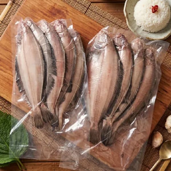 다담푸드 경북 영덕군 손질 냉동 반건조 물가자미 중 25cm 5마리