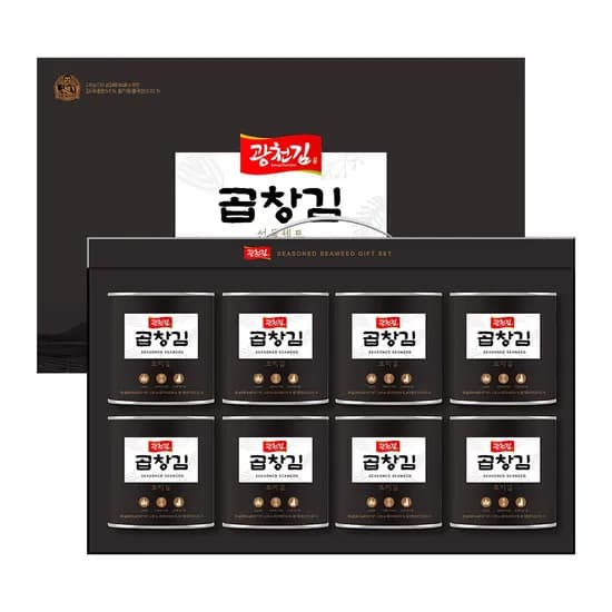광천김 곱창김 캔김 선물세트 30g 8캔 1개