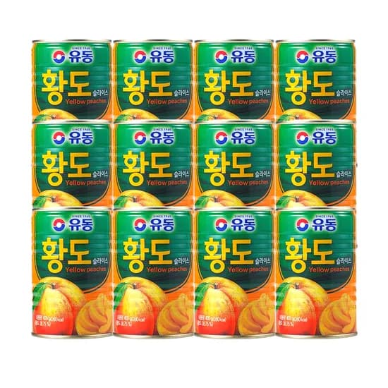유동 황도 슬라이스 400g 12개 18,000원