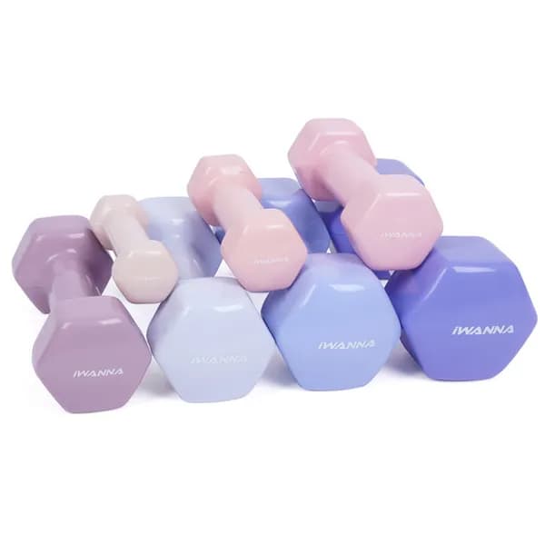 아이워너 PVC 뷰티 육각 아령 5kg 1개