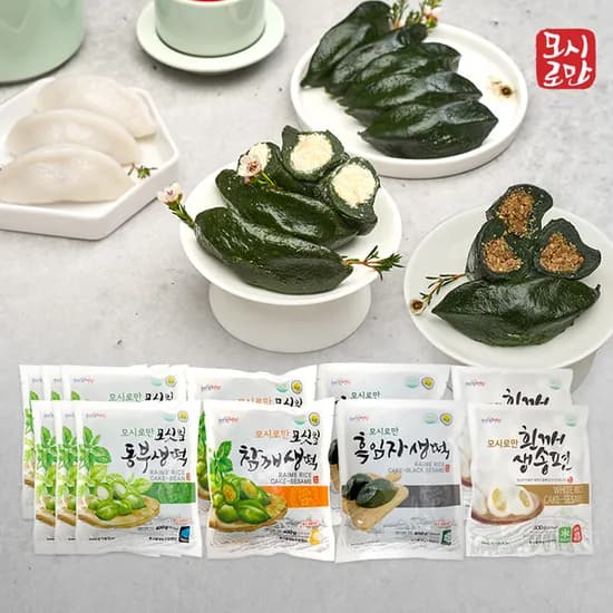 모시로만 생 모싯잎 떡 송편 동부 6봉 외 3종 120개