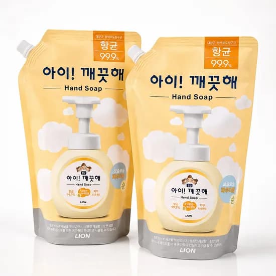 아이깨끗해 핸드워시 베이비파우더향 리필 1.8L 2개