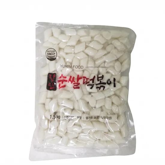 유림식품 장인 진공 순쌀 떡볶이떡 절단 1.5kg 1개