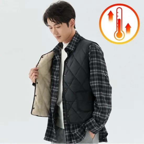 노바쉘 후리스 패딩 조끼 ST-2170587 블랙 95개