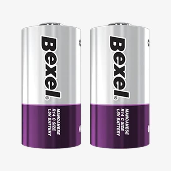 벡셀 망간 건전지 C 1.5V R14 2개입 1개