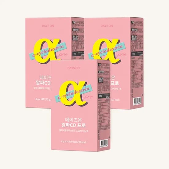 데이즈온 알파CD프로 라즈베리맛 4g 14포 3개