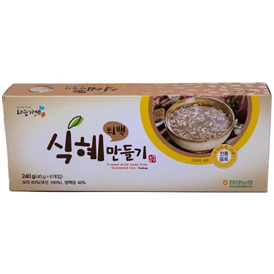 함양농협 하늘가애 식혜만들기 티백 40g 6개 1개