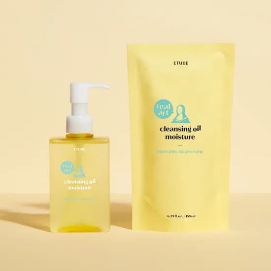 에뛰드 리얼 아트 클렌징 오일 모이스처 본품 리필 185ml 2개