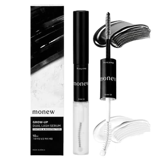 모뉴 그로우업 듀얼 래쉬 세럼 속눈썹 영양제 블랙 투명 듀얼 세럼 10ml 1개