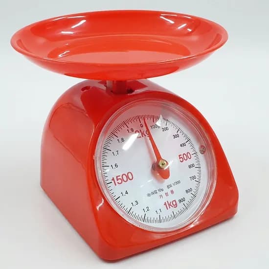 경인산업 기계식 아날로그 주방저울, 2kg, 1개