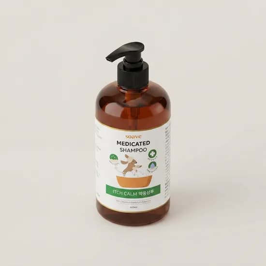 쏘아베 메디케어 이치캄 약용 샴푸, 반려동물용, 400ml, 2개