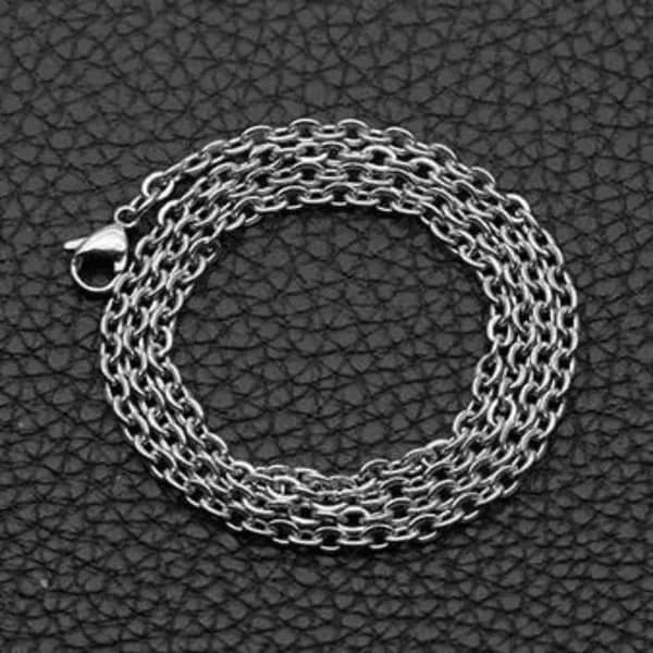 써지컬스틸 쇄골체인 목걸이 XL0058A 실버 2mmx55cm 1개 3,800원