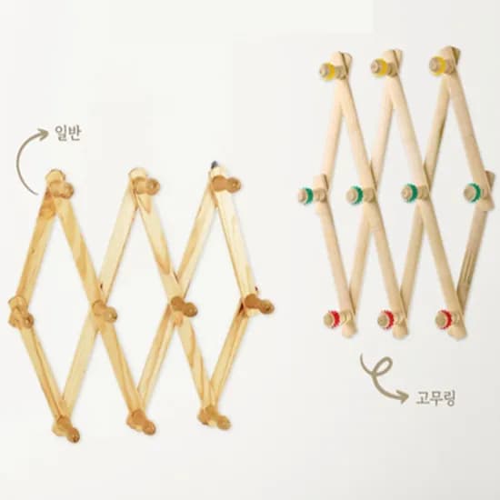 원목 벽걸이 옷걸이 행거 고무링 1개