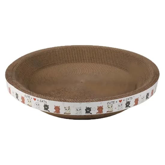 고양이 원형 스크래쳐 침대, 브라운, 50cm, 1개