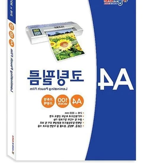 종이나라 기계 코팅지 코팅 필름, A4, 100매