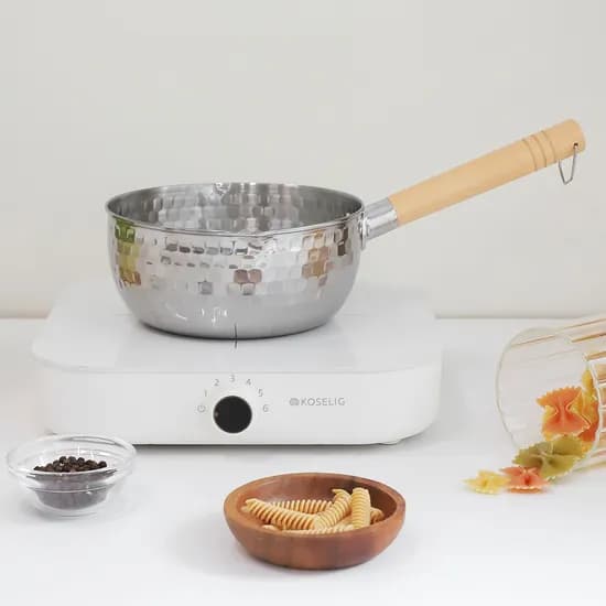 에스 인덕션 계량냄비, 스텐, 편수냄비, 18cm, 1개