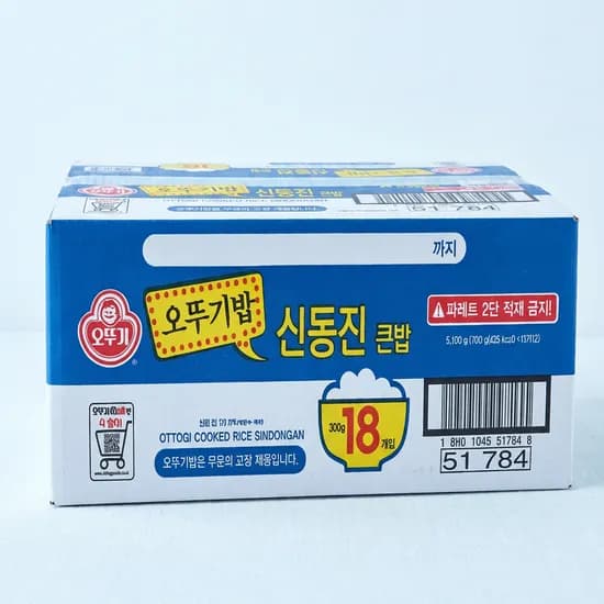 오뚜기 맛있는 오뚜기밥 신동진 큰밥 300g 18개