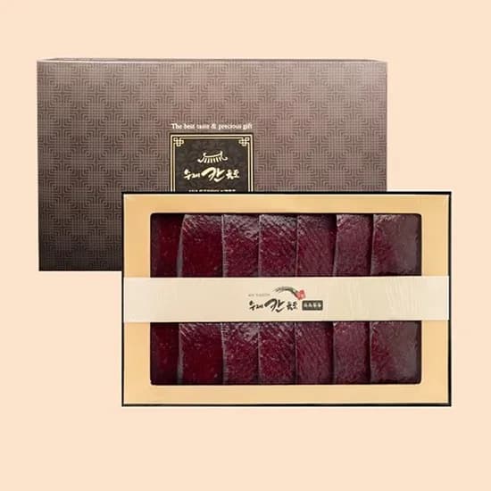 칸육포 촉촉통통 수제 쇠고기육포 선물세트 국내산 60g 7개 1박스