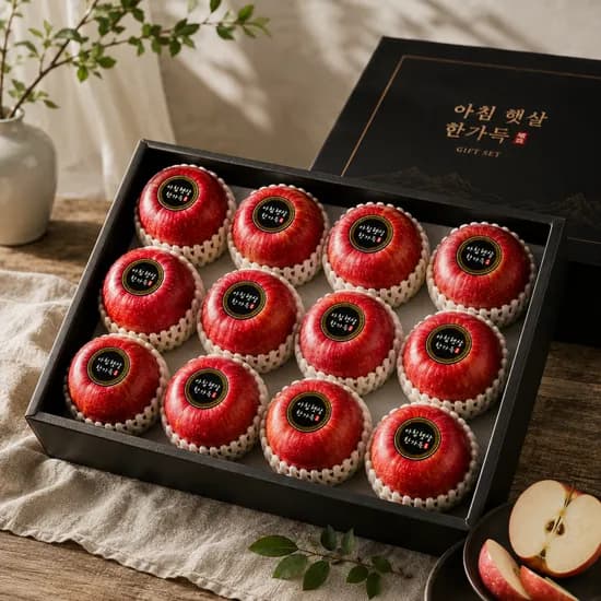 청송 홍로 사과 선물세트 가정용 4kg 1박스