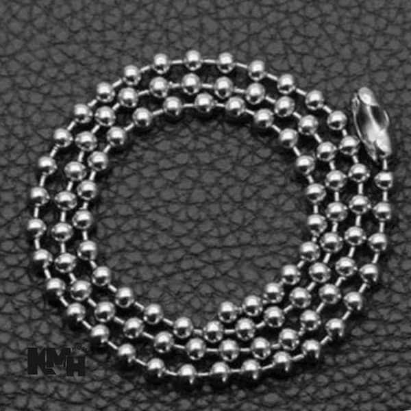 군번줄 목걸이 데일리 패션액세서리 실버 2mm x 50cm 1개 4,300원
