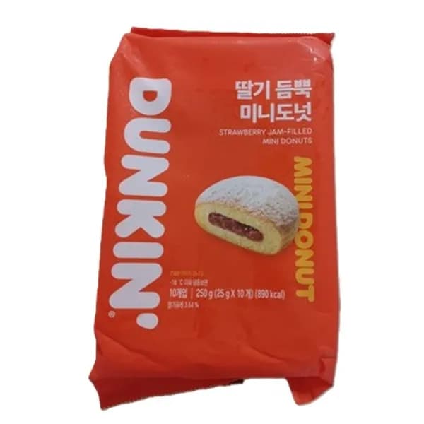 던킨 딸기 듬뿍 미니도넛 25g 30개 21,000원