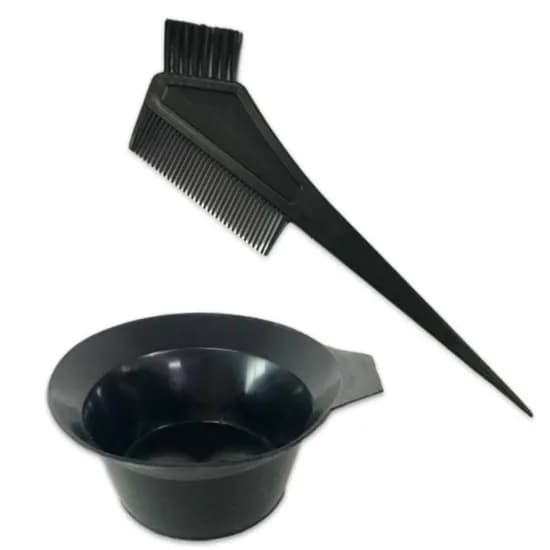 일회용 염색빗 염색볼 블랙 뚜껑포함 2개