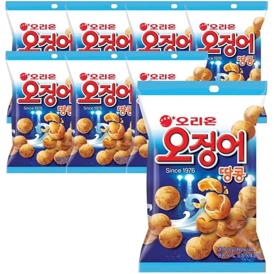 오리온제과 오징어땅콩 98g 8개