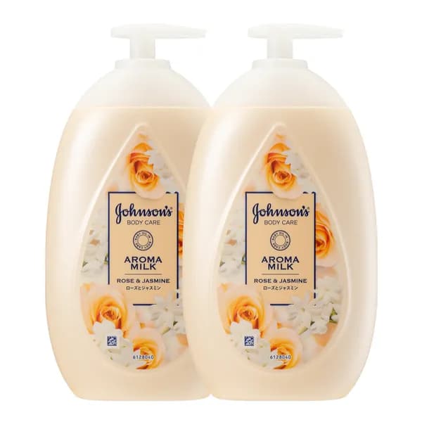 존슨즈 아로마 밀크 바디로션 로즈&자스민 500ml 2개