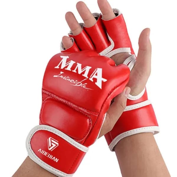 MMA 오픈핑거 스파링 글러브 손목보호 블랙 2개