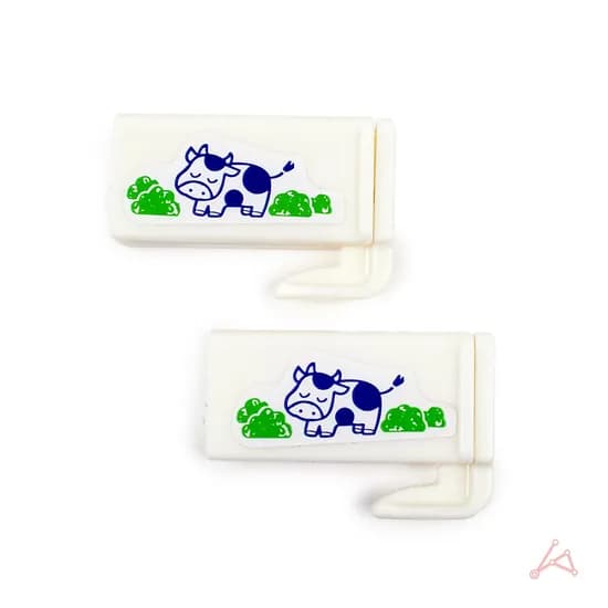 우유팩 홀더 밀봉집게 2입 4.3x4.3x1cm 혼합 2개