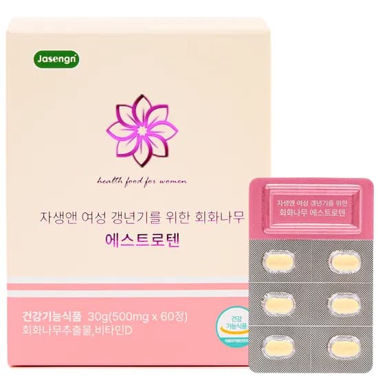 자생앤 여성 갱년기를 위한 회화나무 에스트로텐 500mg 60정 1개