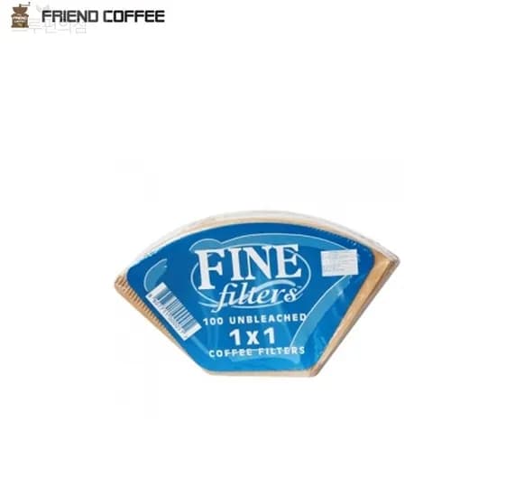FINE 천연펄프 드립필터, 1-2인용, 100매, 1개