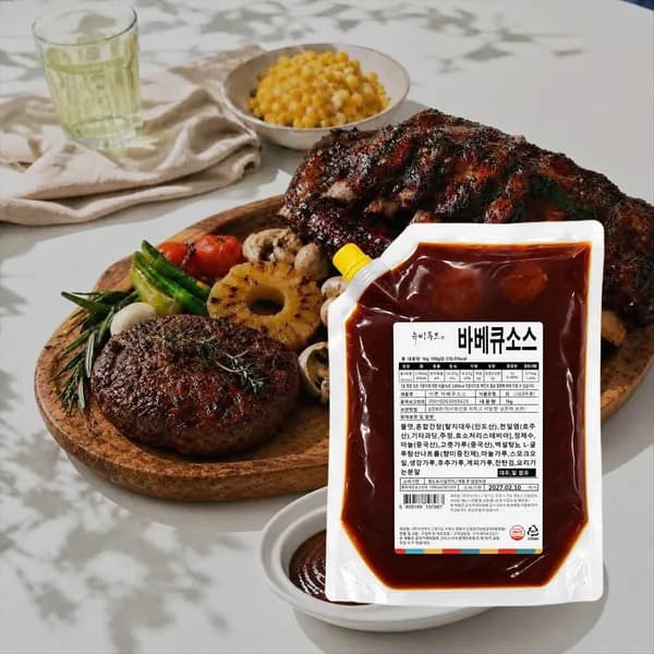 유비푸드 숯불향 가득 바베큐소스 1kg 1개 11,790원