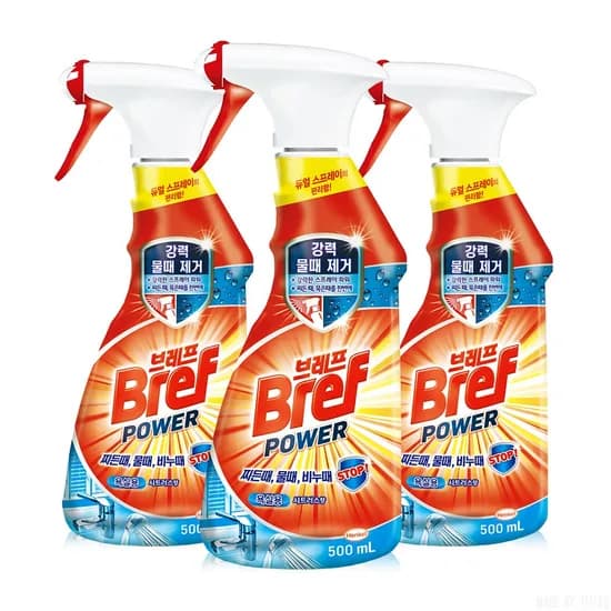 브레프 욕실용 스프레이 시트러스향 500ml 3개