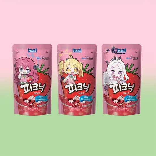 매일유업 피크닉에이드 딸기 230ml 20개
