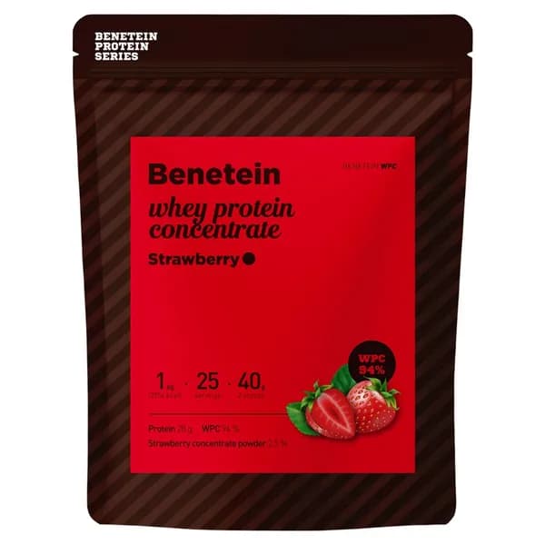 베네틴 포대유청 단백질 보충제 WPC 딸기맛 1kg