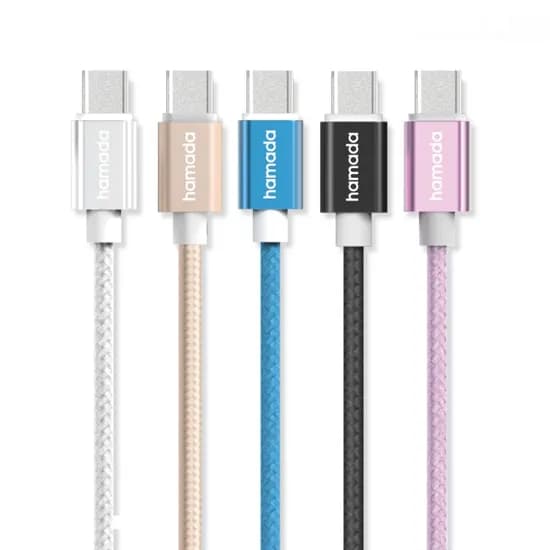 하마다 USB C타입 메탈 충전 케이블, 5개입, 1.5m, 혼합, 1세트