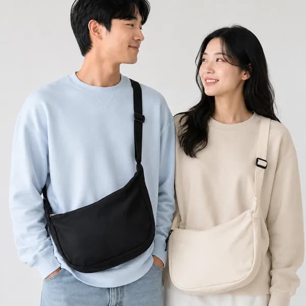 데일리 캔버스 크로스백 블랙 F 1개 8,885원