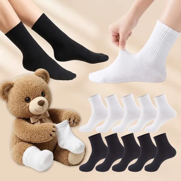 데일리 컴포트 중목양말 블랙 FREE 20켤레