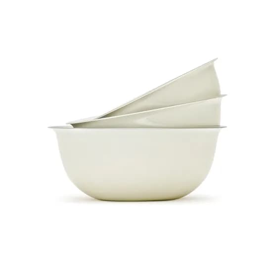 클라녹스 무연마제 스테인리스 믹싱볼 3종 세트 아이보리 19cm 22cm 24cm 1세트