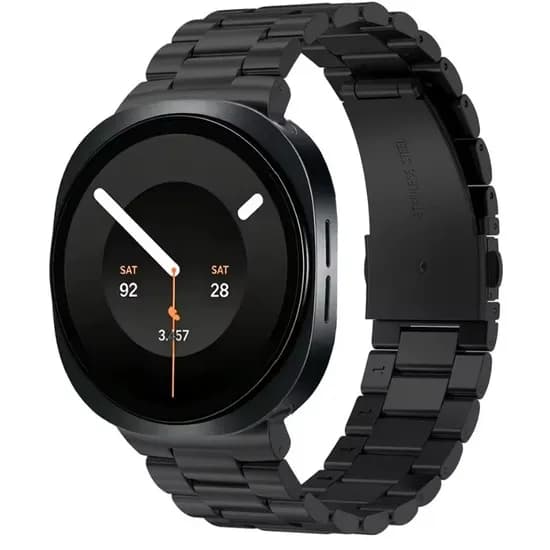 브러쉬드 메탈 스트랩, 갤럭시 워치9 40/44mm, 블랙, 1개