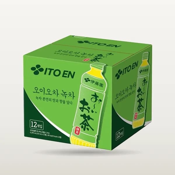 이토엔 오이오차 녹차 525ml 12개