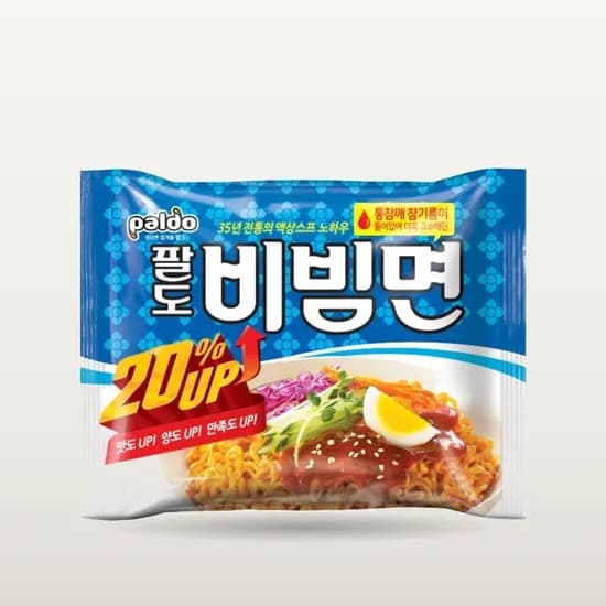 팔도 비빔면 매콤한 156g 20개