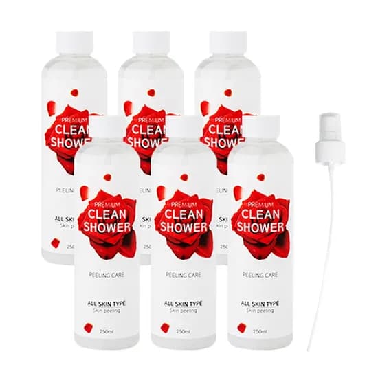 클린샤워 때혁명 바디스크럽 때비누 필링 250ml 6병