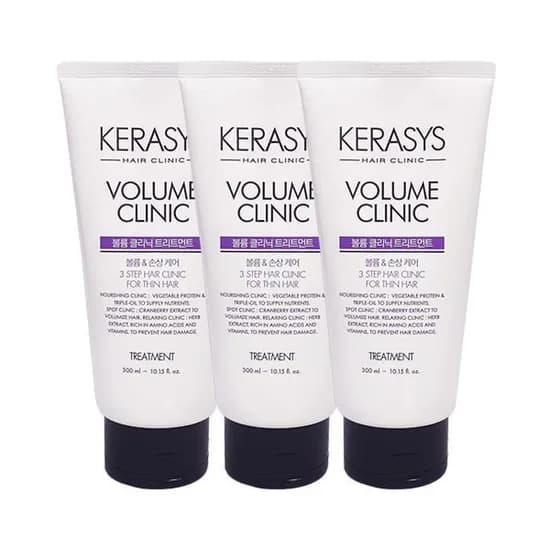 케라시스 볼륨 클리닉 볼륨 손상케어 트리트먼트 300ml 3개