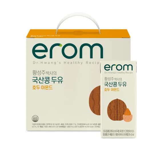 이롬 국산콩 호두아몬드 두유 190ml 20개