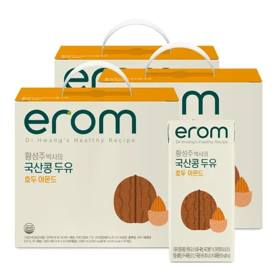 이롬 국산콩 호두아몬드 두유 190ml 60개