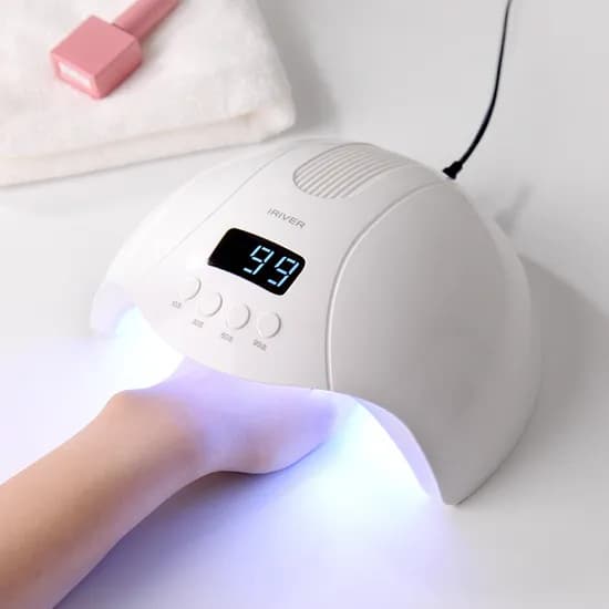 아이리버 올인원 99초 저열 모드 스마트센서 고출력 UV LED 듀얼 젤네일 램프, IYL-200, 화이트, 1개