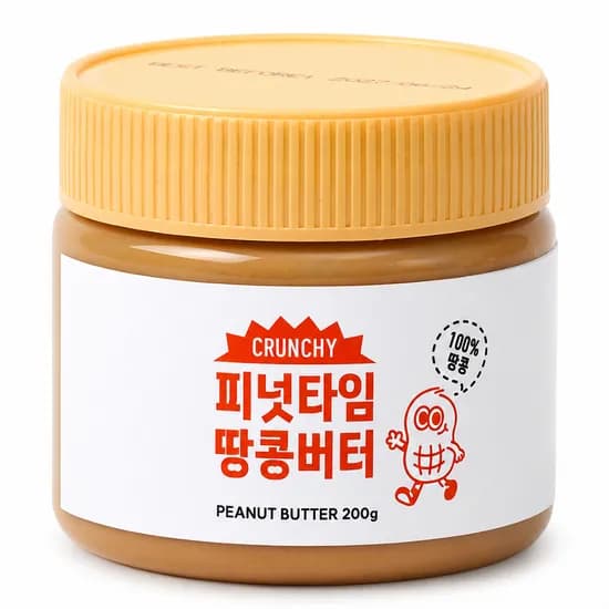 피넛타임 무가당 땅콩버터 크런치 200g 1개